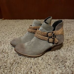 Rebels Distressed Suede Ankle Boots